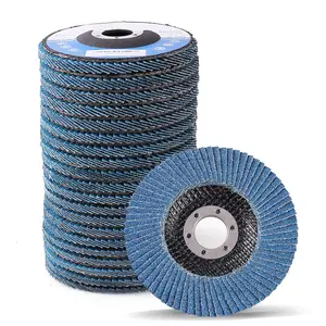 Flap Discs 4 1/2 for Angle Grinder, Premium Zirconia 40 60 80 120 Grit Sanding Disc, Type 27, 4.5" x 7/8" Grinding Wheels Welding Tools for Metal, Stainless Steel