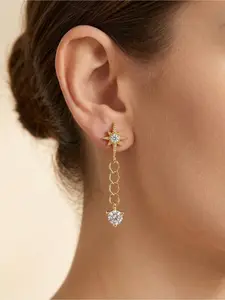 Flat Back Earrings Studs-Stainless Steel Earrings,Dangling Flatback Studs Earring For Helix Tragus Conch Daith Multiple Piercing Jewelry