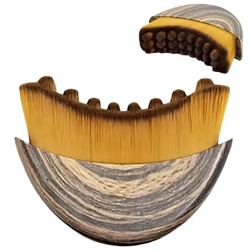 Curved Lymphatic Facial Brush with Ultra-Smooth Gentle Bristles, Facial Massage Tool for Easing Puffiness and Daily Care
