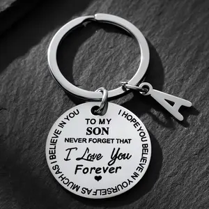 Inspirational Keychain Gift For Daughter From Dad And Mom - Never Forget That I Love You Forever - Perfect For Christmas, Birthday, And Gra