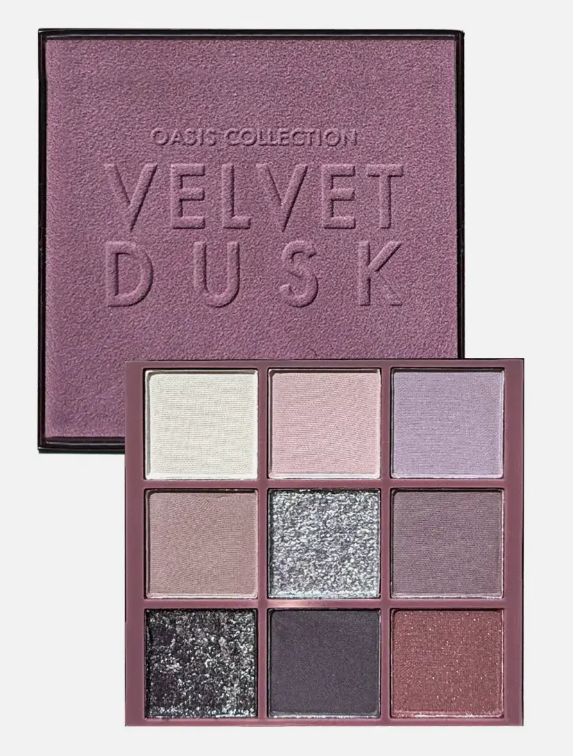 FARMASI Oasis Collection Velvet Dusk Eyeshadow Palette - Vegan, Cruelty Free Makeup Products with Silky Smooth, Blendable, Fade-Resistant Shades, Radiant & Matte Finishes for All Skin Types, 0.28oz