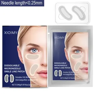 2pcs Microneedle Brightening Eye Masks with Hyaluronic Acid, Retinol & Collagen, Strong Moisture, Tightening Skin, Glow Boosting, Micro Needle Under Eye Patches
