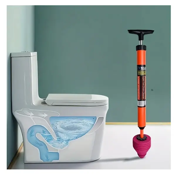 Universal Air pressure Plunger & Drain Blaster Plumbing Tool, Long Handle, Easy to Use Design, Flexible & Durable Sealing head, Unclogging Tool for Bathroom and Kitchen, Sewer Toilet Suction Tool