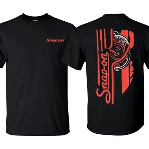Snap-on 44 Retro Black T-Shirt, Snap-On Flag Shirt, Unisex for Men for Women, Menswear, 100% Cotton
