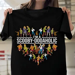 New Popular Scooby Doo I'm A Scooby Dooaholic Gift Family Black
