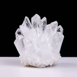 Natural Clear Quartz Crystal Cluster – Energy Amplifier · Space Cleanser · Meditation Decor