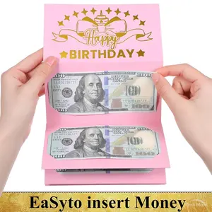 Creative Money Gift Card Holder Birthday Gift for Men Women Multiple Colors Party Supplies Envelope