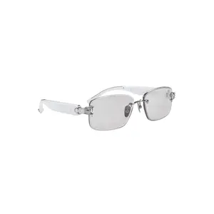 Aura Energy Color-Changing Sunglasses – 4 Lens Colors, Tap Control, Mood-Boosting Warm Tones (White)