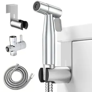 Handheld Shower and Toilet Set, Easy Install Single Hole Sprayer, Water Saving Spray Gun, Flexible Hose, Installation Bracket, Bathtub/shower, Handheld Bidet Sprayer, Toilet Bidet Attachment