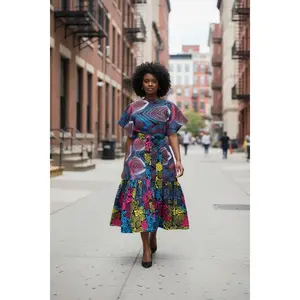 Funika Mixed African Print One Size Dress