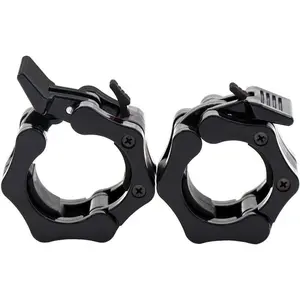Barbell Clamps Collar (1 Pair), Exercise Collar,  Barbell Collars Dumbbell Lock Clips for Gym, Fitness Equipment Accessories