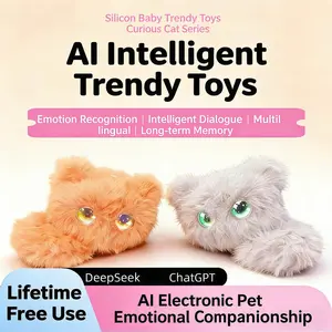 Smart AI Interactive Electronic Pet Plush Toy, Talking Stuffed Animal Keychain Pendant, Emotional Companion Doll for Kids Adults