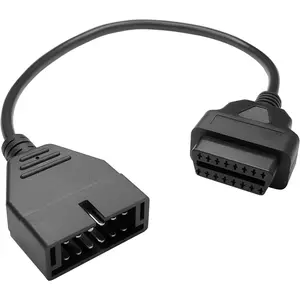 OBD1 Scanner, OBD1 to OBD2 GM Adapter, OBD 1 Scanner Cable Code Reader OBD1 12 Pins to OBD2 OBD II 16 Pins Socket Scan Diagnostic Extension Tool Cable Connector Replacement for GM Popular Wheel Hub Cleaning Kit with Adjustable Crankshaft Pulley Removal