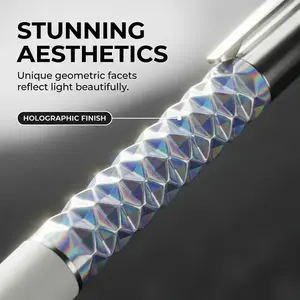 Creative Rhombic Geometric Transforming Pen, Student Stress Relief Writing Quick-Dry Click Retractable Neutral Pen, Fidget Pen
