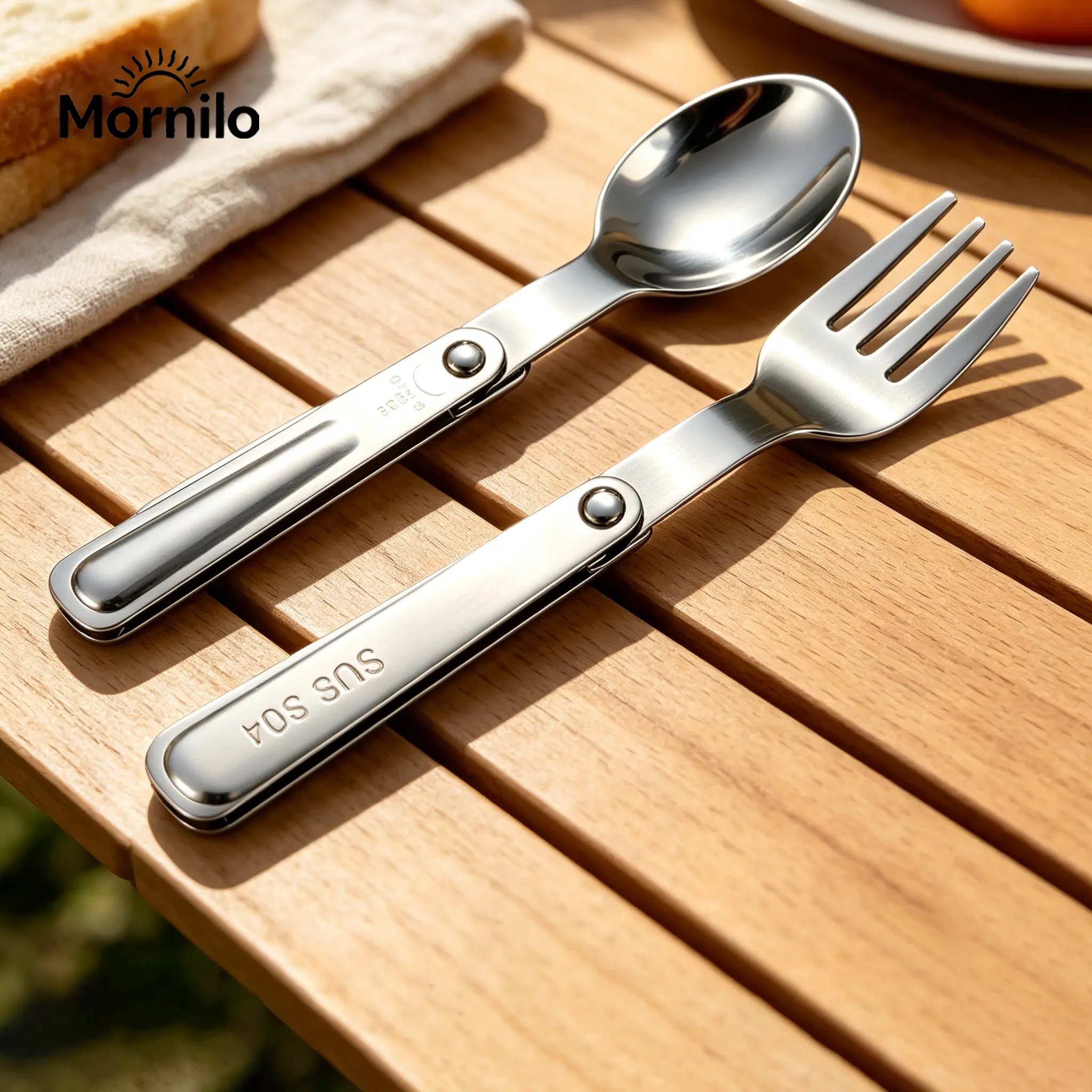 1PCS/2PCS 304 Stainless Steel Folding Spoon – Portable Travel Spoon; A Compact, Reusable Utensil Ideal For Camping, Picnics, Backpacking, Hiking, And RV Trips. Versatile Enough For Both Home kitchens And Outdoor Dining—A Popular New Must-Have Item