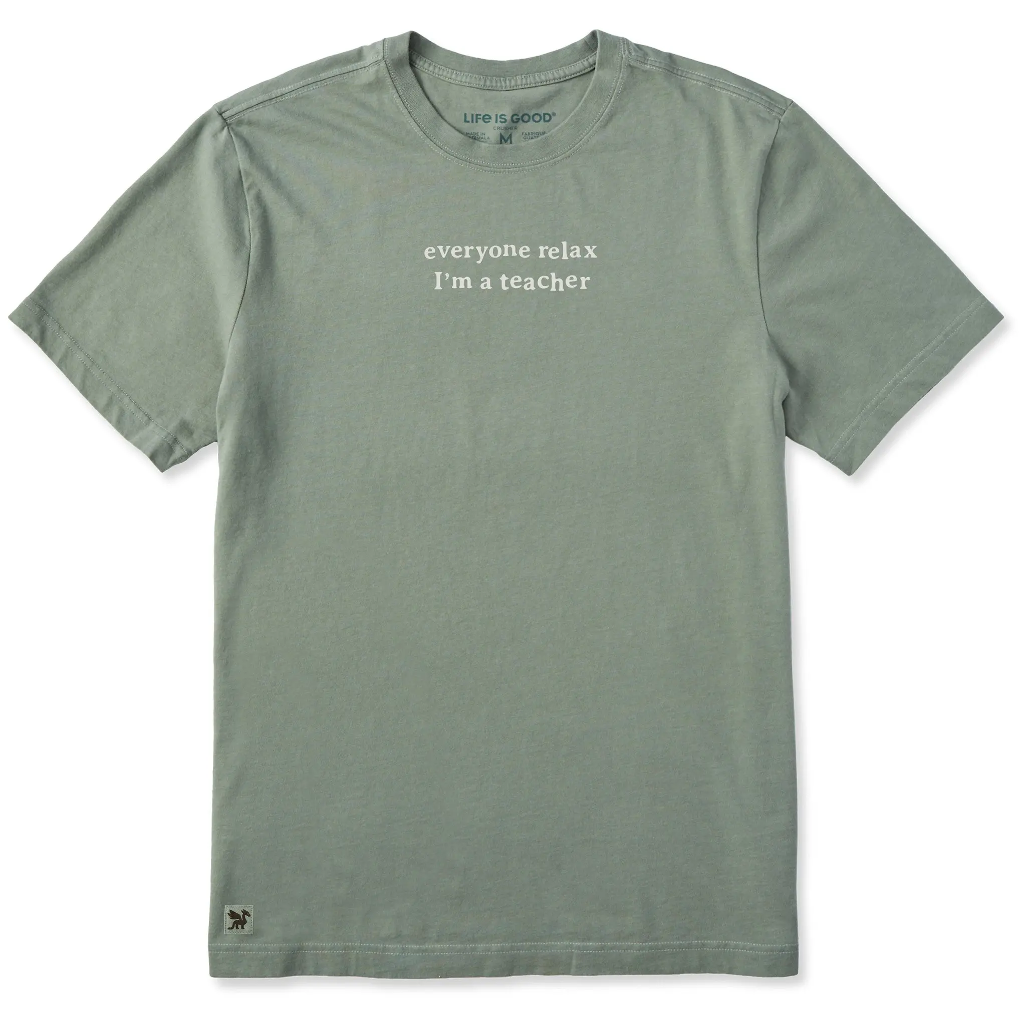 Men's Everyone Relax Teacher Short Sleeve Crusher Tee