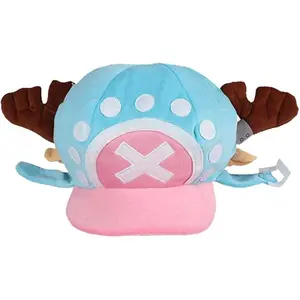 Anime Tony Tony Chopper Plush Cotton Hat Cosplay Unisex Soft Comfortable Caps Accessories Outdoor Party