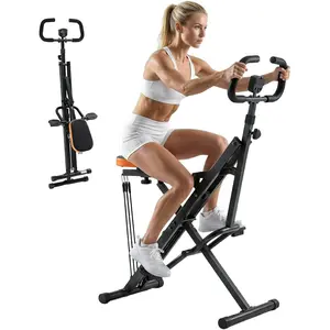 Foldable Squat Machine for Home Gym – 330 LBS Capacity, Glute Workout Equipment with Adjustable Resistance, Full Body Exercise Machine for Women, Space-Saving for Small Apartments