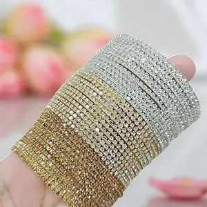 Premium Sparkling Row Diamond Cut Stone Bangles Pack of 12 pcs Gold & Silver Finish Elegant Set American Diamond Bangles Indian Gold Finish Versatile Finishes