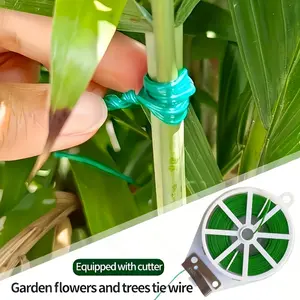 Garden Repair Climbing Vine Tie Rope Set, Plastic Fine Line Garden Tool, Outdoor Gardening Essential, Cutting Strap Included