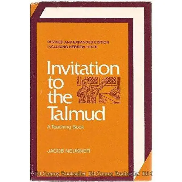 Used Hardcover Book - Invitation to the Talmud: A Teaching Book (English, Aramaic and Hebrew Edition) by Jacob Neusner, HarperCollins, 359pp, 1.35lbs, Religion & Philosophy Humanities & Social Sciences Community of Learning