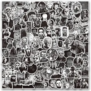 200 PCS Horror Stickers and Decals,Horror Movie Stickers for Water Bottles,Horror Stickers Pack for Water Bottle,Laptop,Phone,Hard Hat,Bumper,Gifts for Adult