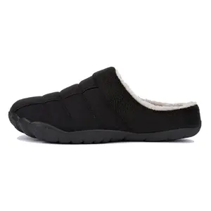 Mens Slippers Wide Men's Slippers Extra Wide Slippers For Men casual cotton shoes daily at home black