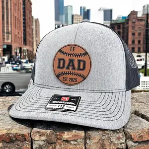 Baseball Dad Estalished Date Hat, Customize Initials Date and Nick Name, New Dad Gift Hat, Baseball Dad Grandpa Daddy, Baseball Lovers Gift