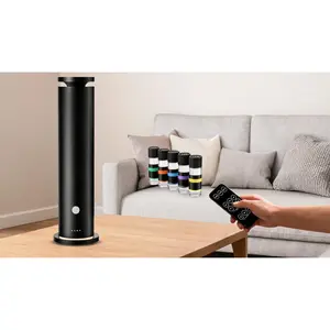 Hotel-Grade Metal Scent Diffuser,Waterless Aromatherapy Diffuser Starter Set, Includes 5 Essential Oils.Featuring hotel-grade fragrance coverage for spaces up to 1,500 square feet.This 120mL scent machine delivers continuous fresh fragrance, perfect for l