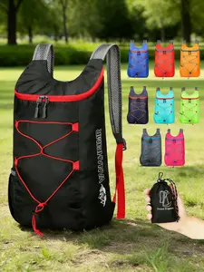 1pc Back To School Foldable Backpack - 20L Outdoor Sports Bag For Men, Water-Resistant, Ultra-Light Portable Storage Bag Bag Waterproof Backpack,Lightweight Small Backpack,Mini Backpack For Back To School & Travel Summer Bag Hiking Bag Festival