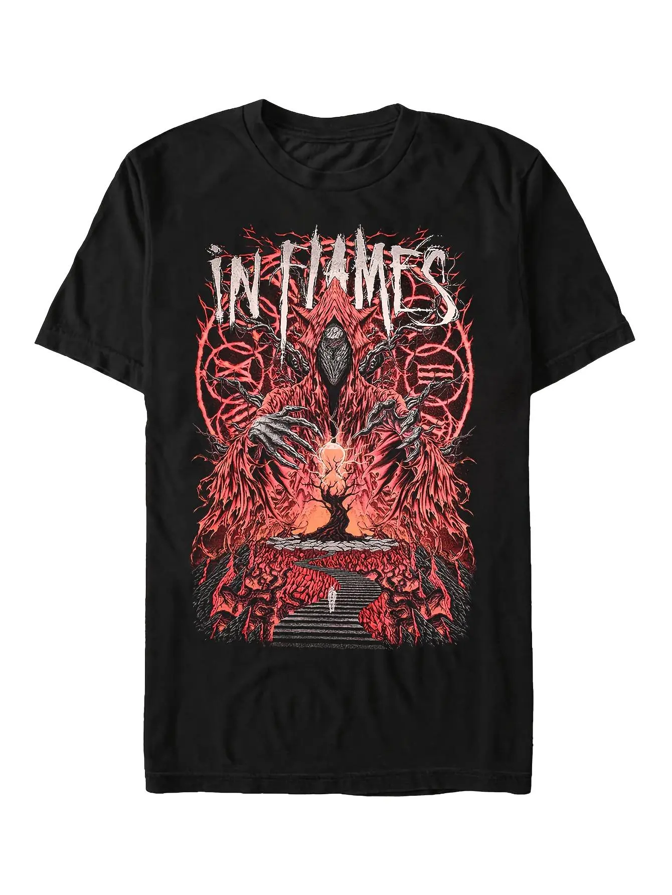 2026 New Product in Flames - Mother Time - T-Shirt Unisex Style able for Both Men And, Machine Washable, Vintage Design, Soft Fabric, Collectible for Fans, Premium Quality, Round Neckline, Short Sleeves, Fit, Printed Design, Available