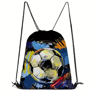 Personalized Drawstring Bag for Boys and Girls, Ideal Sports Gear Bag, Trainer Bag, Available in Various Colors, Lightweight Durable Polyester Gym Backpack for Travel and Sports