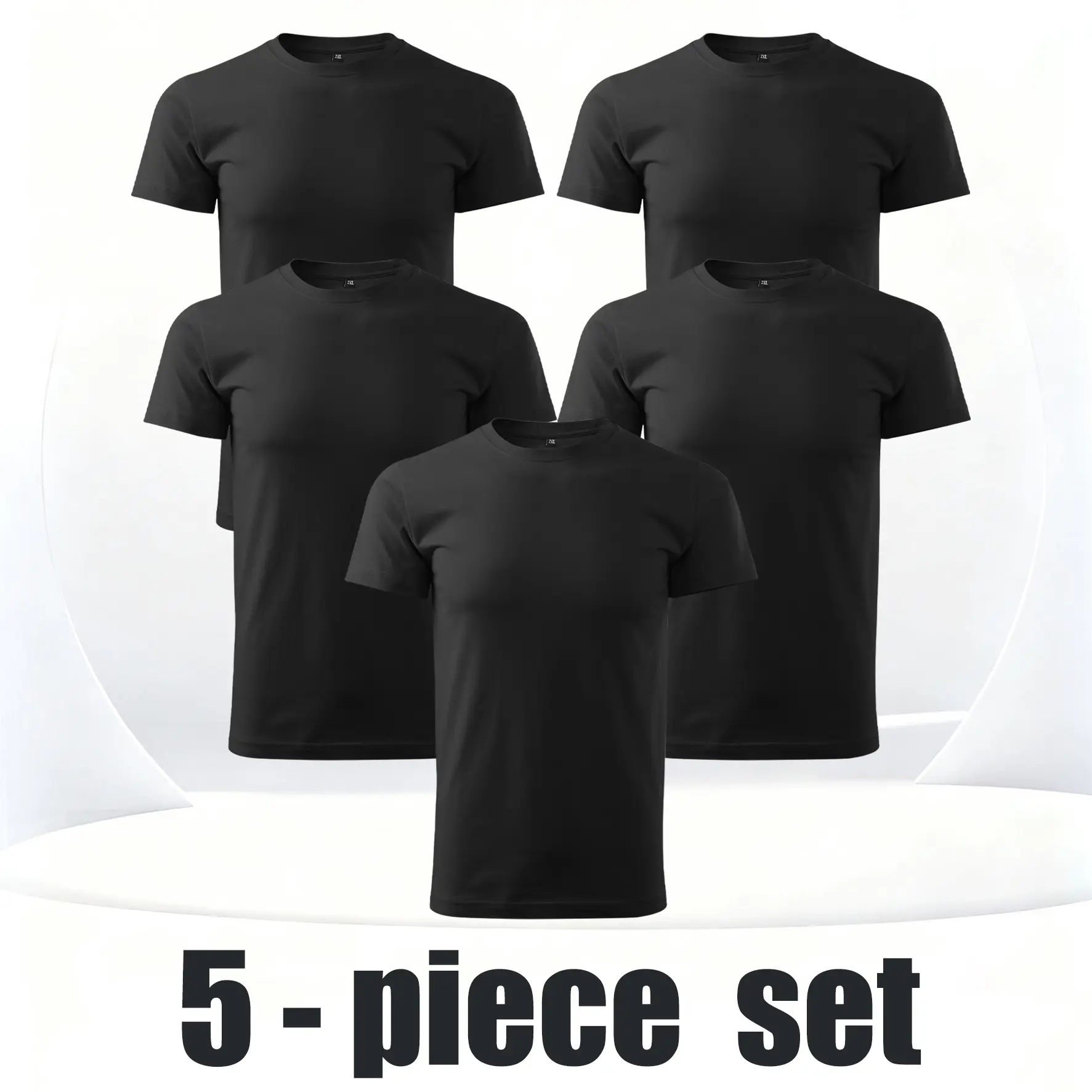 5pcs Men's Big and Tall Shirts – Stretch T-Shirt for Casual Wear Quick Dry Plus Size Men'S Sports Tees - Breathable Casual T-shirts For Summer Short Sleeve t shirt for men Fathersdaygift Jersey Tops