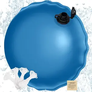 5-Foot Winter Pool Pillow, Double Sealed Pool Pillow for Above Ground Pool Cover Winterization, Extra Durable 0.4mm PVC Heavy Duty Pillows Float Kit with 4 18-Foot Cords