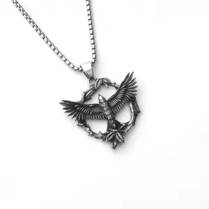 Eagle of Resilience Necklace - Bold & Fierce Men's Pendant