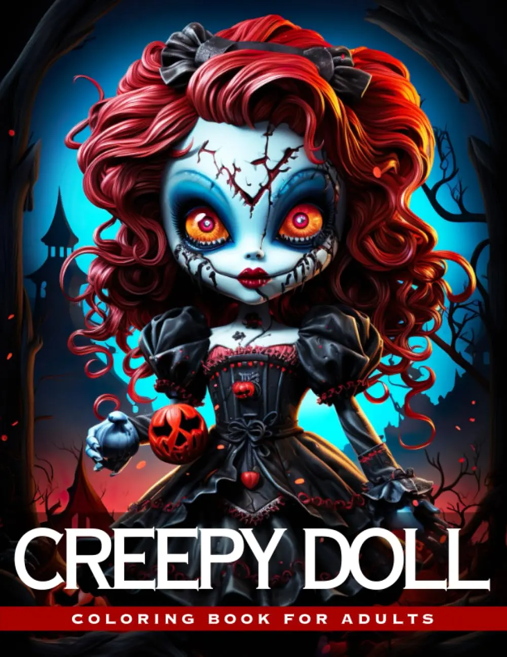 Creepy Doll Coloring Book for Adults: Terrifying Dolls, Gore & Spine-Chilling Illustrations, Stress Relief and Relaxation