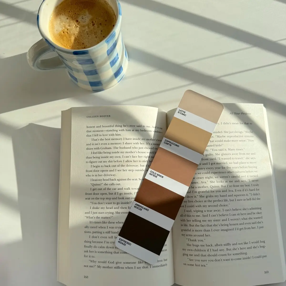 Coffee Color Swatch Bookmark