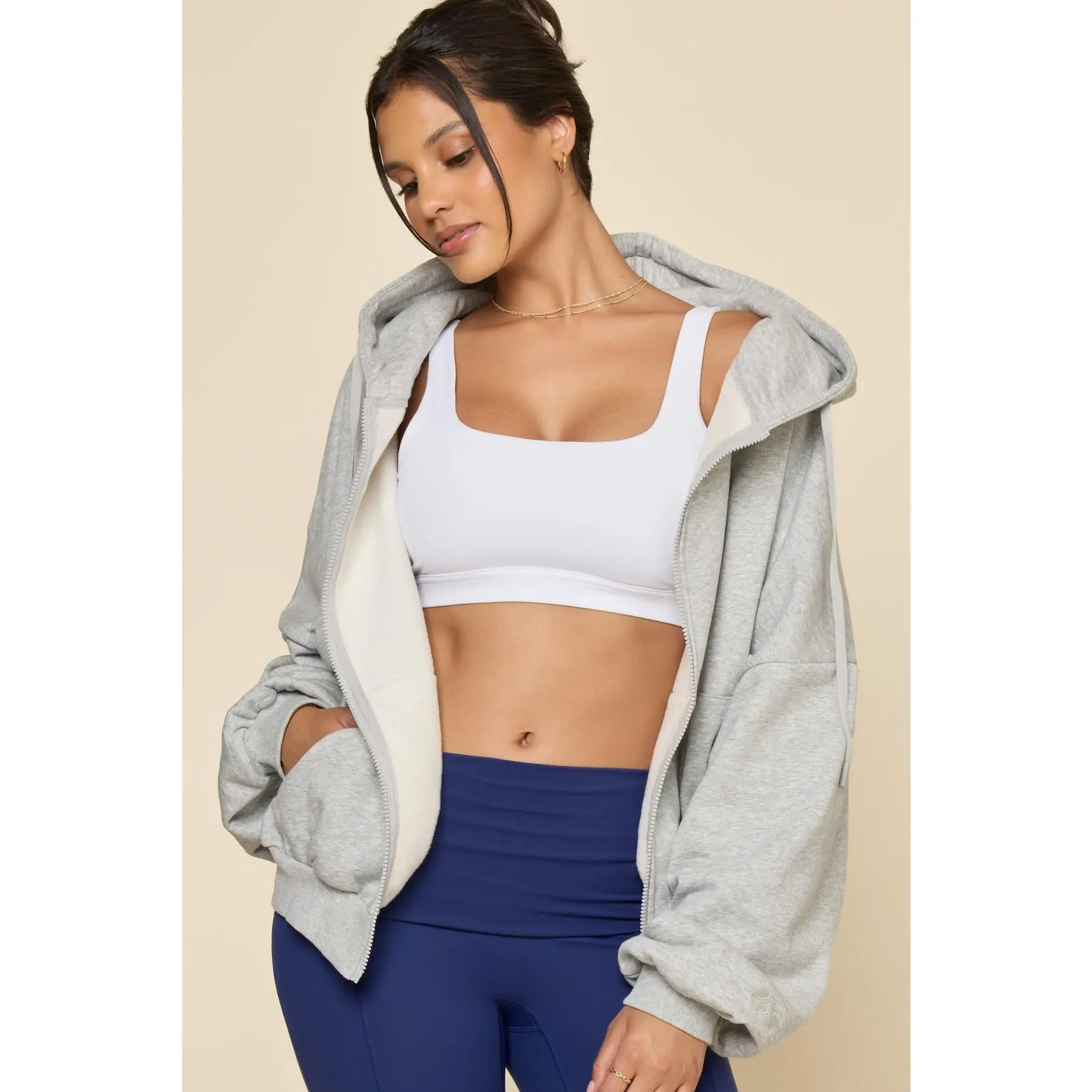 Zip Cloud Hoodie - Heather Grey Zip Cloud Hoodie - Heather Grey