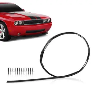 Fit For Dodge Challenger 2008-2022 Front Hood Bumper Weatherstrip Seal & Rivets