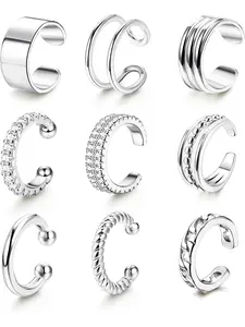 for Women Non Piercing Gold Plated Ear Cuffs Ear Cuff for Non Pierced Ears Clip on Cartilage Earring   Lightweight Statement Earrings