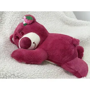 Meet Your New Sleep Buddy! This Strawberry Bear Plush is Super Soft & Huggable