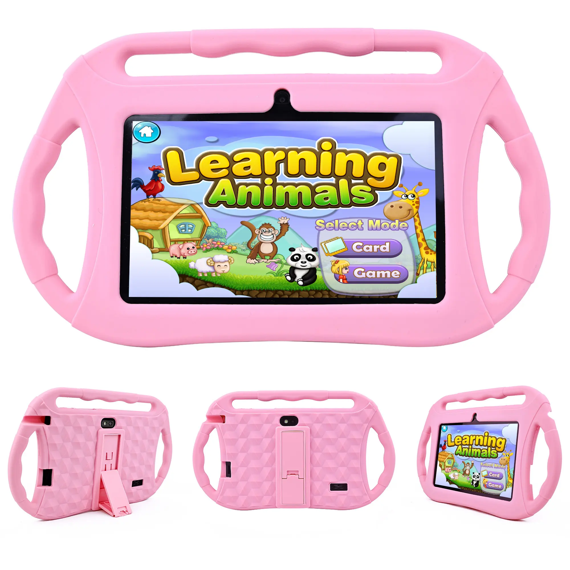 Veidoo Android Kids Tablet 2GB RAM 32GB ROM 7 inch Eye Protection Screen with Parental Control Silicone Case Toddler Tablets for Learning & Gaming