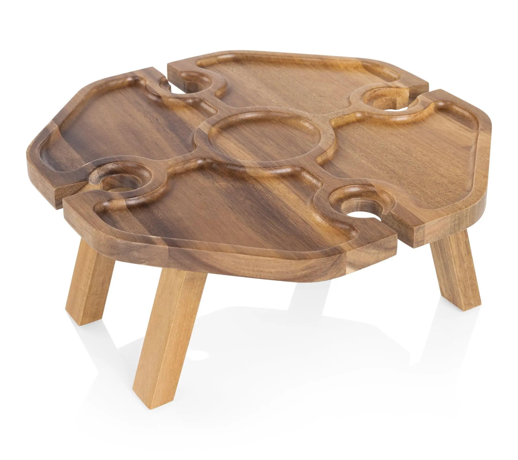 Mesavino Portable Wine Holder Picnic Table Mesavino Portable Wine Holder Picnic Table