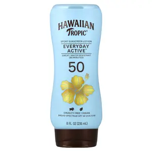 Hawaiian Tropic Everyday Active™, Sport Sunscreen Lotion, SPF 50, Light Tropical, 8 fl. oz (236 ml)