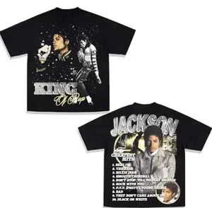 King Of Pop Number One Vintage 90's Graphic Unisex Shirt, Michael Jackson Crew Neck T-Shirt, Music Shirt For Fan, Gift for Him Her Womenswear Tops