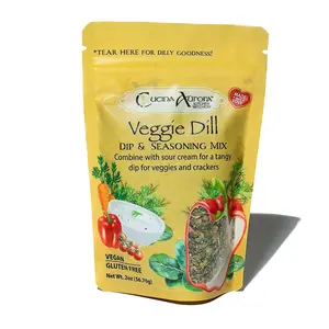 Veggie Dill Dip and Seasoning Mix - DILLY Delicious dip for veggies or crackers, or mix into potato salad or sprinkle over fresh fish