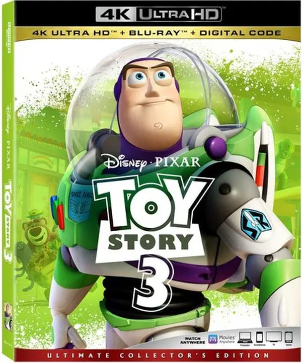 Toy Story 3  [4K ULTRA HD BLU-RAY MOVIE] With Blu-Ray, 4K Mastering, Collector's Ed, Dolby, Dubbed, Subtitled, Ac-3/Dolby Digital, 3 Pack