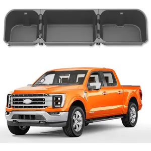 Universal Driver Seat Under Storage Box Suitable for 2015-2026 Ford F-150 F150 Super Cab, 2017-2026 F-250/F-350/F-450/F-550 Super Duty, Upgraded Rear Seat Truck Seat Under Storage Box Cargo Box