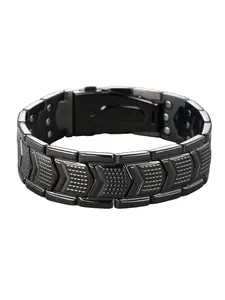 Men's Copper Bracelet, 3x Super Strong Magnetic, Arrow Design, 99.99% Pure Copper, Adjustable Foldable Strap, Perfect Holiday Gift