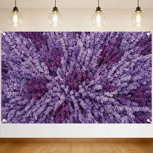 Lavender Backdrop  Floral Background for Photography Lavender Flower Wall Backdrop for Wedding Bridal Shower Birthday  Shower  Decorations Background Photo Booth 71x43 Inch